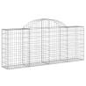 Arched Gabion Baskets - 40 pcs, Galvanised Iron - Hipo Market