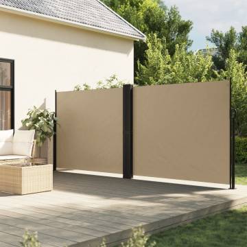 Retractable Side Awning Beige 180x1200 cm - Privacy Screen