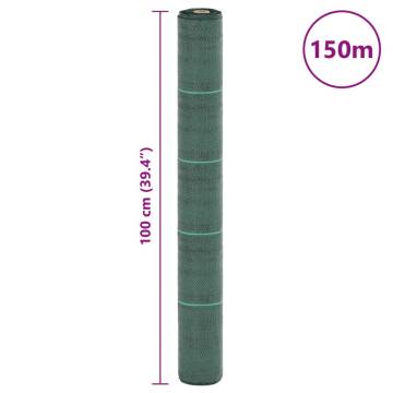 Weed Membrane Green 1x150 m PP - Control Weeds Effectively