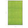 Washable Green Doormat 90x150 cm | Durable & Non-Slip