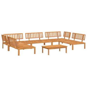 6 Piece Acacia Wood Garden Pallet Sofa Set | Hipomarket UK