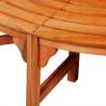 Stylish Tree Bench Ø 160 cm - Durable Eucalyptus Wood