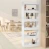 High Gloss White Book Cabinet & Room Divider - 60x30x166 cm