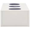 Stylish Light Grey Office Cabinet with Planter Box - 90x40 cm