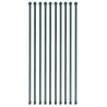 Garden Posts 10 pcs 1 m Metal Green - Durable & Rustproof