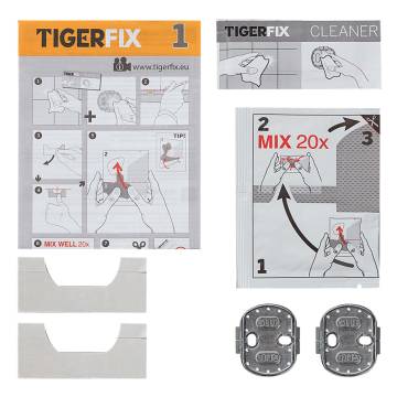 TigerFix Type 1 Metal - No Drill Bathroom Accessory Solution