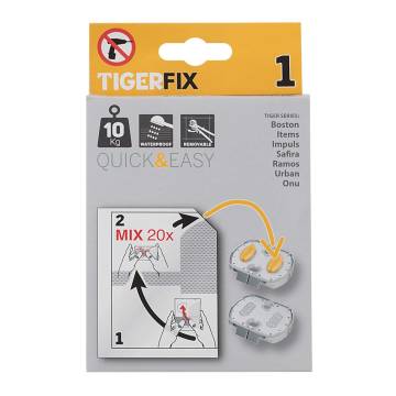 TigerFix Type 1 Metal - No Drill Bathroom Accessory Solution