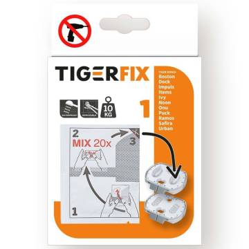 TigerFix Type 1 Metal - No Drill Bathroom Accessory Solution