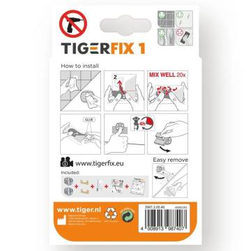 TigerFix Type 1 Metal - No Drill Bathroom Accessory Solution