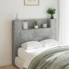 Headboard Cabinet with LED Concrete Grey 120x16.5x103.5 cm Colour concrete grey Size 120 x 16.5 x 103.5 cm Quantity in Package 1 