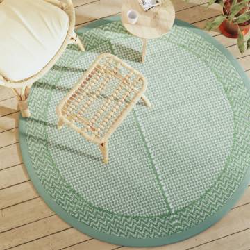 Trendy Outdoor Carpet Green Ø160 cm PP - Hipomarket