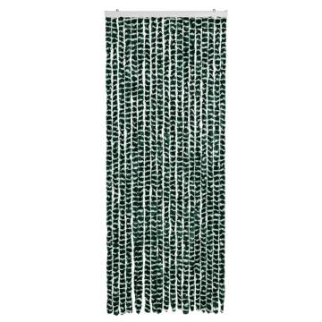 Insect Curtain Green & White 56x185 cm Chenille - Hipomarket