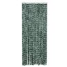 Insect Curtain Green & White 56x185 cm Chenille - Hipomarket