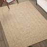 Rug ZIZUR 120x120 cm - Jute Look for Indoors & Outdoors