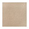 Rug ZIZUR 120x120 cm - Jute Look for Indoors & Outdoors