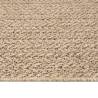 Rug ZIZUR 120x120 cm - Jute Look for Indoors & Outdoors