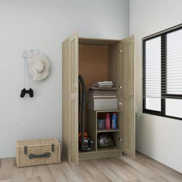 Stylish Wardrobe Sonoma Oak - Compact Storage Solution