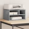 Printer Stand Concrete Grey - Engineered Wood 40x32cm