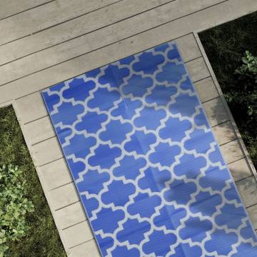 Stylish Blue Outdoor Carpet 80x250 cm | Durable & UV Resistant