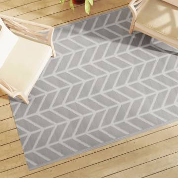 Trendy Outdoor Carpet Grey 140x200 cm | Durable & UV-Resistant