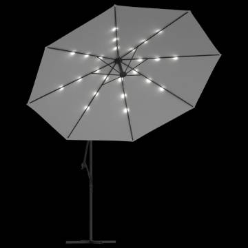 Cantilever Umbrella with LED Lights | 350 cm Sand