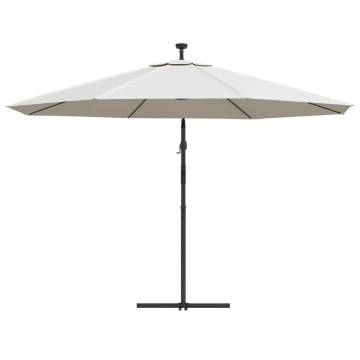 Cantilever Umbrella with LED Lights | 350 cm Sand