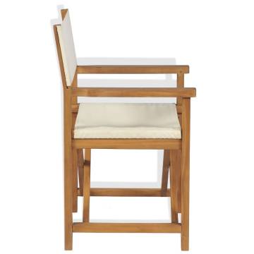 Folding Director's Chair - Solid Teak Wood | Hipo Market