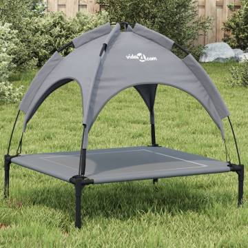 Dog Bed with Canopy - Durable & Stylish Anthracite Design