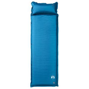 Self Inflating Camping Mattress with Pillow - Turquoise, 1-Person