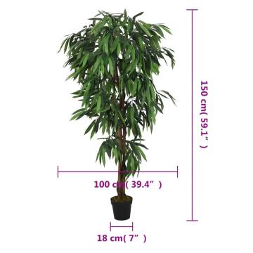 Artificial Mango Tree 150 cm - 600 Leaves for Home & Office