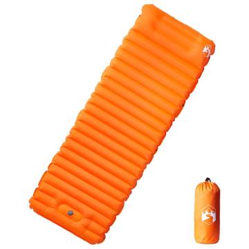 Self Inflating Camping Mattress with Pillow - 1-Person, Orange