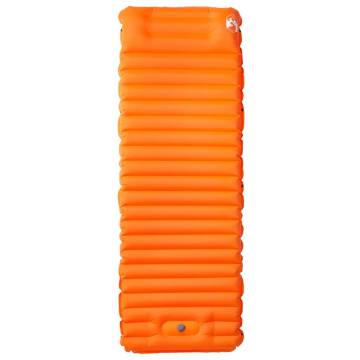 Self Inflating Camping Mattress with Pillow - 1-Person, Orange