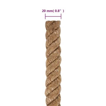 100% Jute Rope 20mm x 50m | Durable & Versatile Use