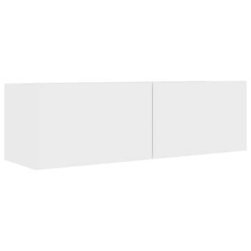 3 Piece TV Cabinet Set - White Engineered Wood | HipoMarket