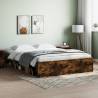 Bed Frame Smoked Oak 160x200 cm Colour smoked oak Size 160 x 200 cm 