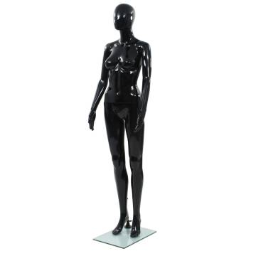 Full Body Female Mannequin Glossy Black - 175 cm | Hipomarket