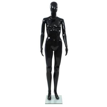 Full Body Female Mannequin Glossy Black - 175 cm | Hipomarket