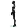 Full Body Female Mannequin Glossy Black - 175 cm | Hipomarket