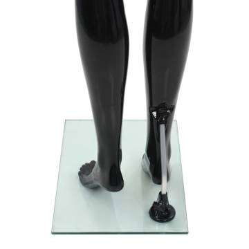 Full Body Female Mannequin Glossy Black - 175 cm | Hipomarket