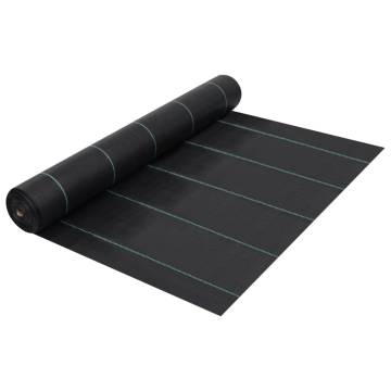 Weed & Root Control Mat Black 2x25 m PP - Effective Weed Control