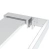 Walk-in Shower Wall with Shelf Chrome 100x195 cm | HipoMarket