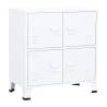 Industrial Storage Chest White 75x40x80 cm Steel - HipoMarket