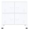 Industrial Storage Chest White 75x40x80 cm Steel - HipoMarket