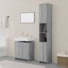 3 Piece Bathroom Furniture Set Grey Sonoma Engineered Wood Colour grey sonoma Number of 1 Number of Pieces 