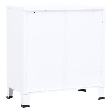 Industrial Storage Chest White 75x40x80 cm Steel - HipoMarket