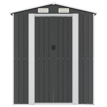 Garden Shed Anthracite 192x440 cm - Durable Steel Storage