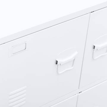 Industrial Storage Chest White 75x40x80 cm Steel - HipoMarket