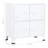 Industrial Storage Chest White 75x40x80 cm Steel - HipoMarket