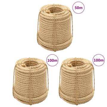 Durable Sisal Ropes - 3 pcs 20 mm for Crafts & Repairs