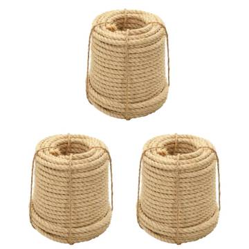 Durable Sisal Ropes - 3 pcs 20 mm for Crafts & Repairs